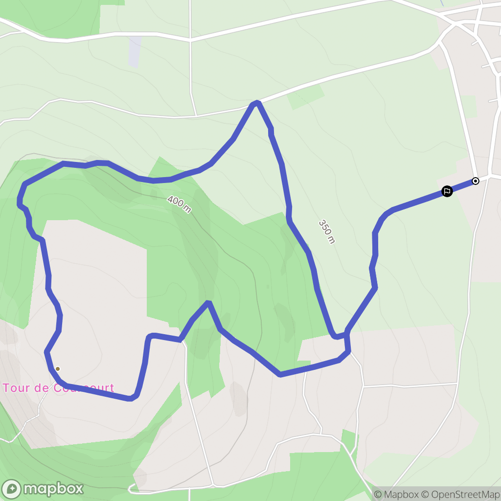 Seychalles : carte du parcours de randonnée - France