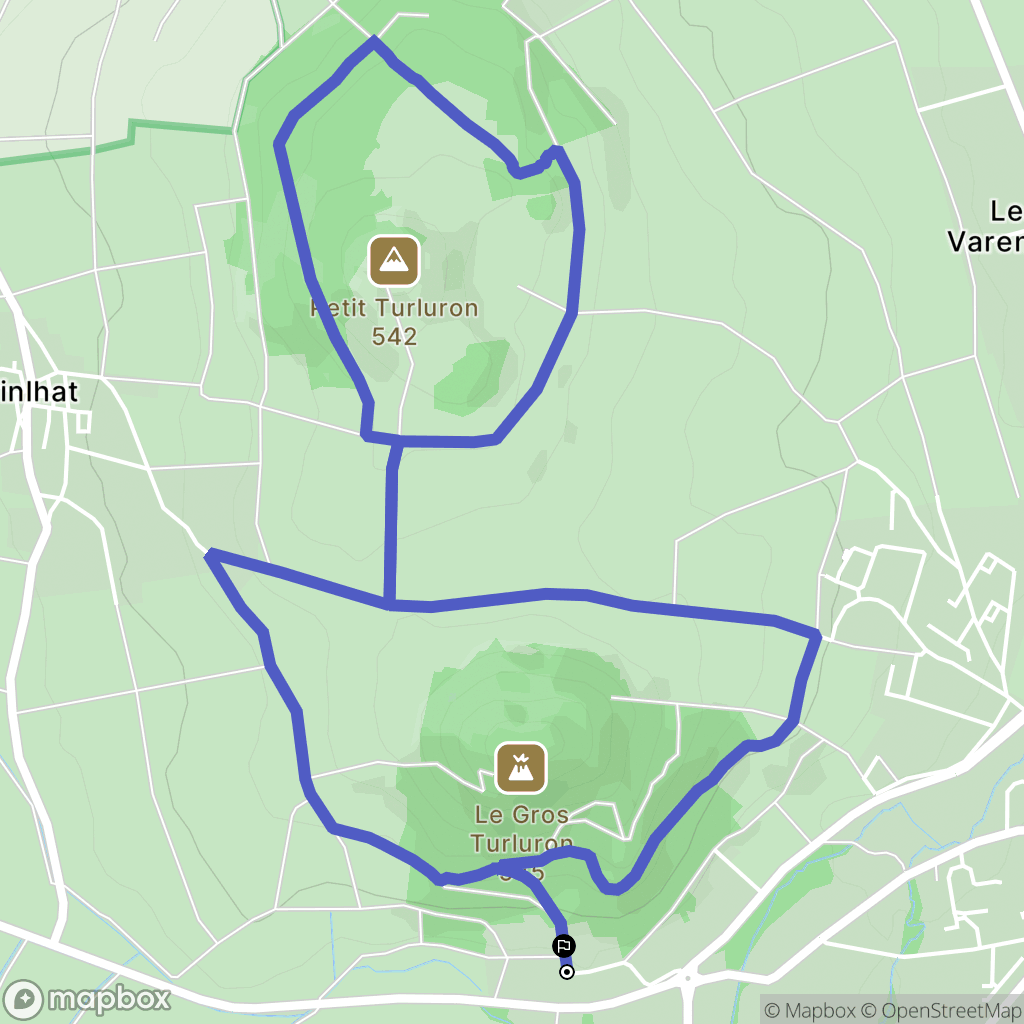 Billom : carte du parcours de randonnée - France