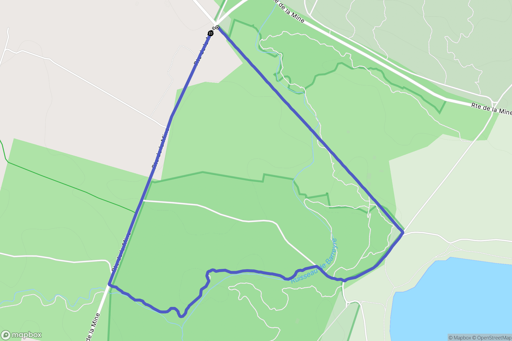 Morcenx-la-Nouvelle : carte du parcours de randonnée - France