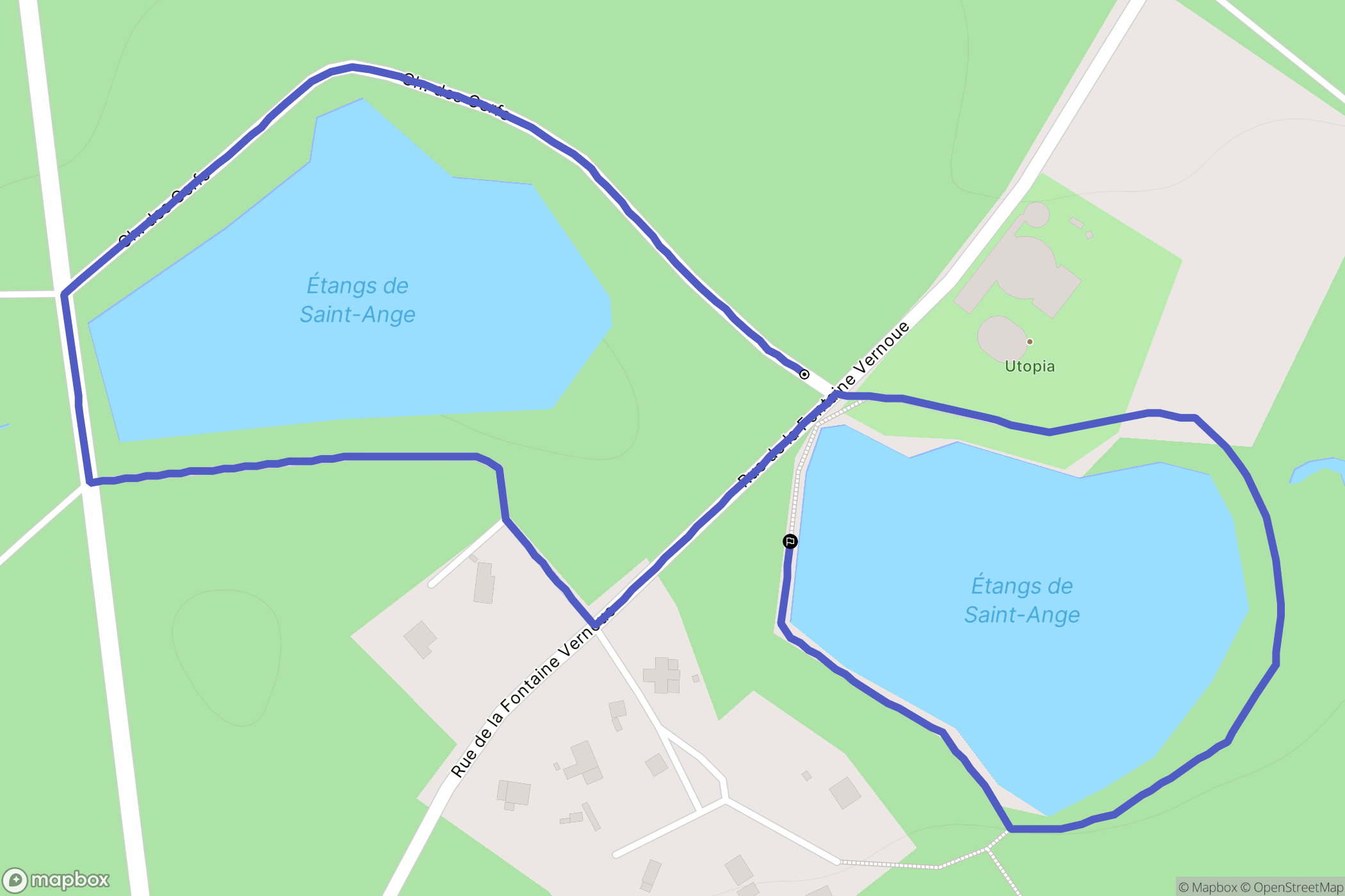 Bussy-en-Othe : carte du parcours de randonnée - France