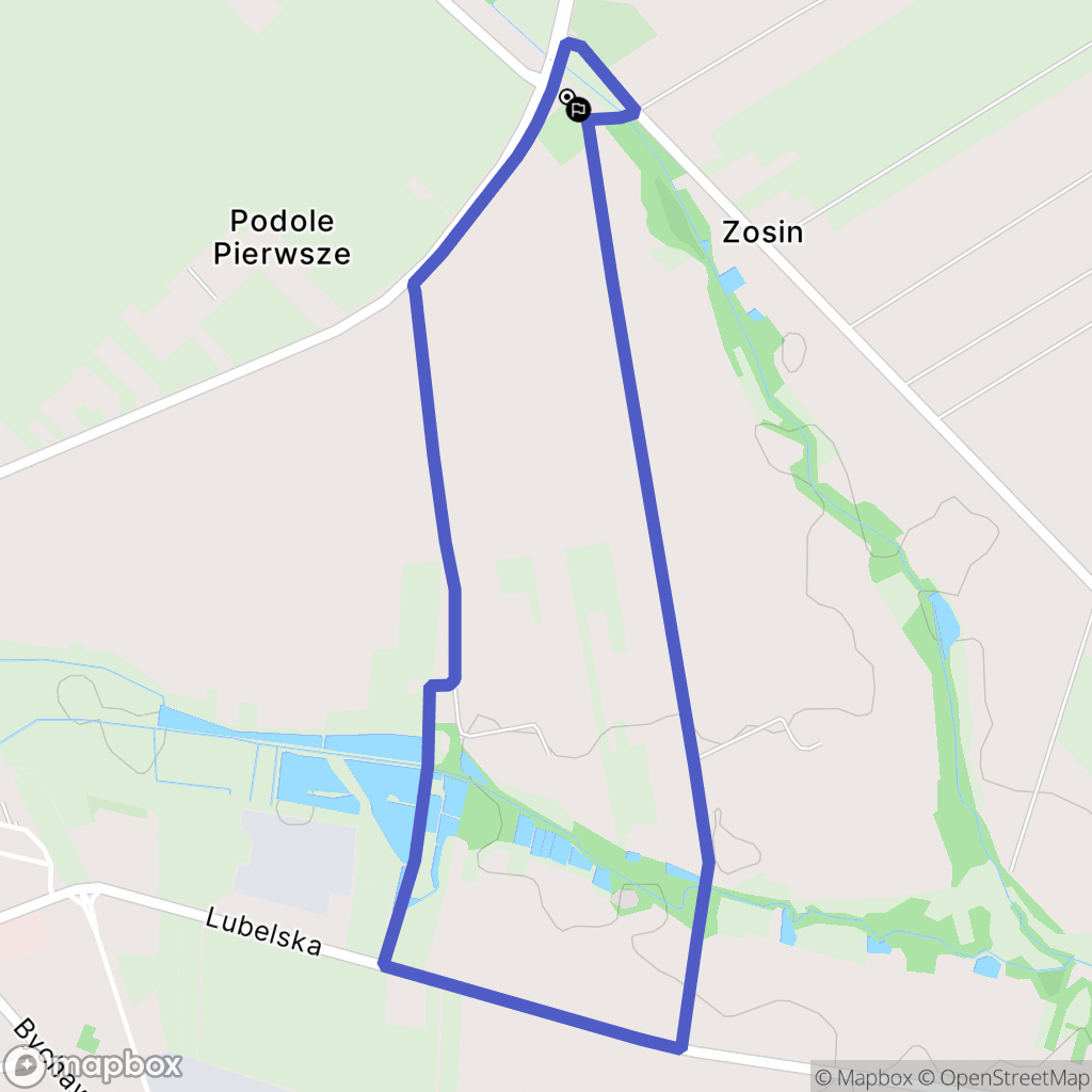 Podole: mapa trasy - Poland