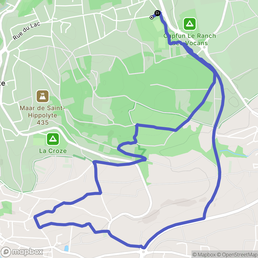Châtel-Guyon : carte du parcours de randonnée - France