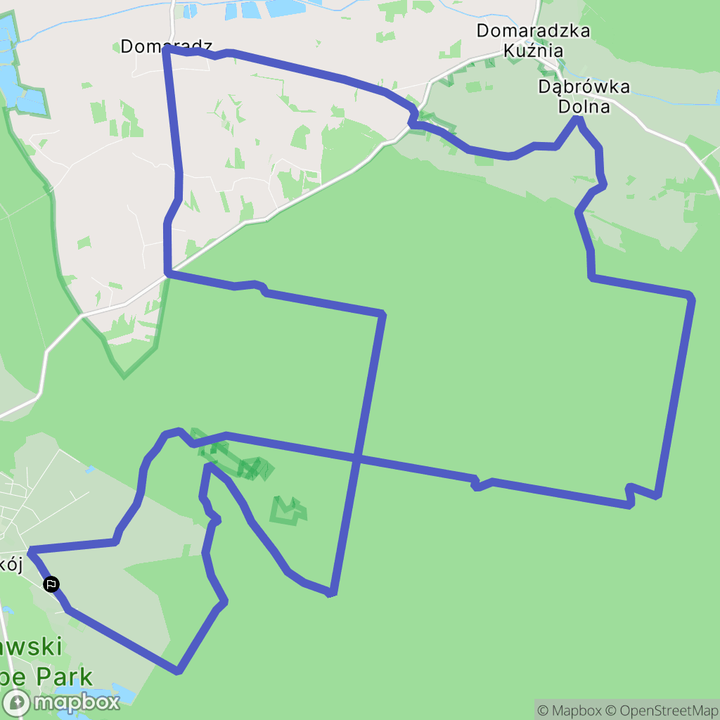 Pokój: mapa trasy - Poland