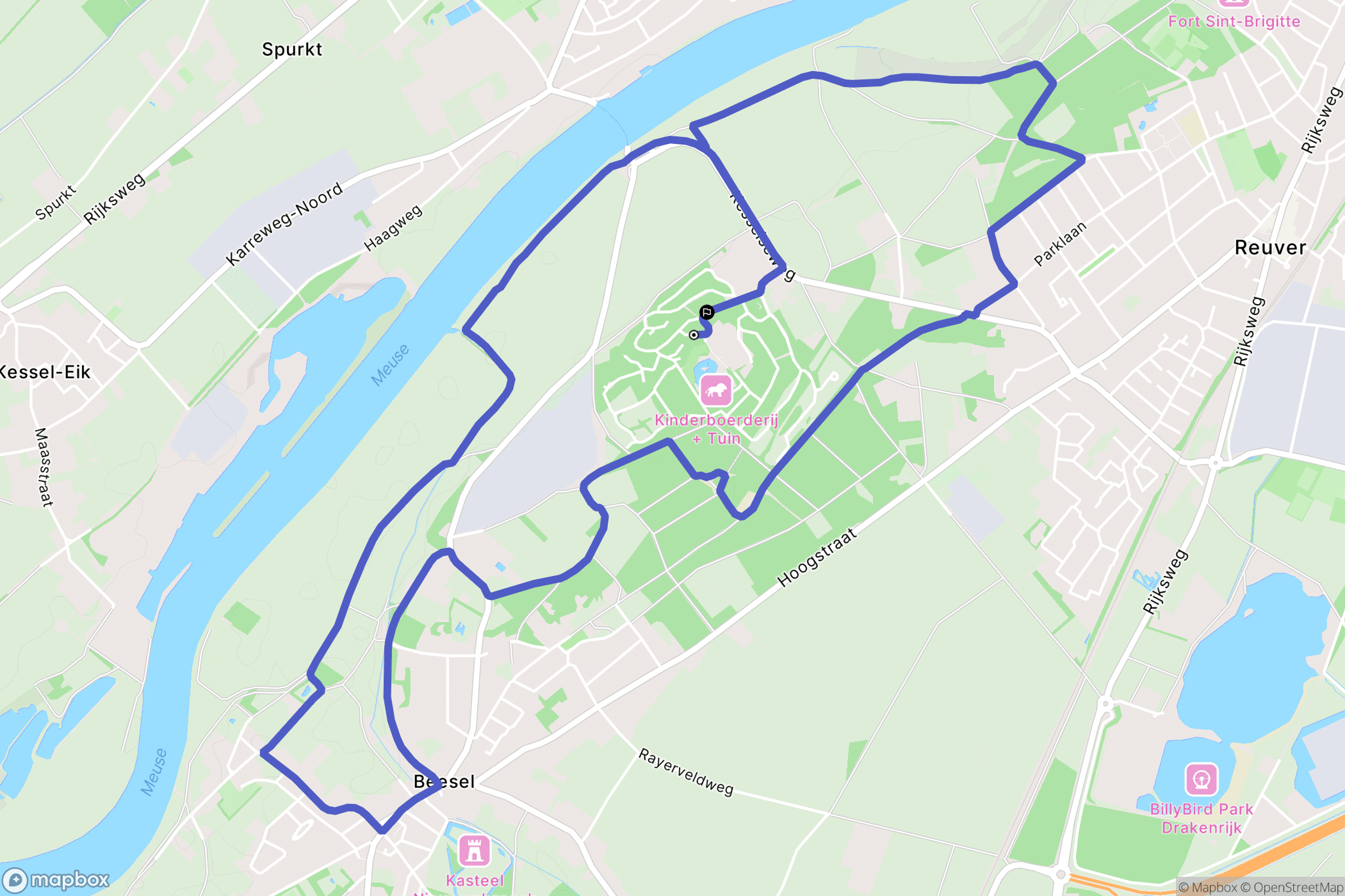 Beesel: routekaart voor buitenactiviteiten - Netherlands