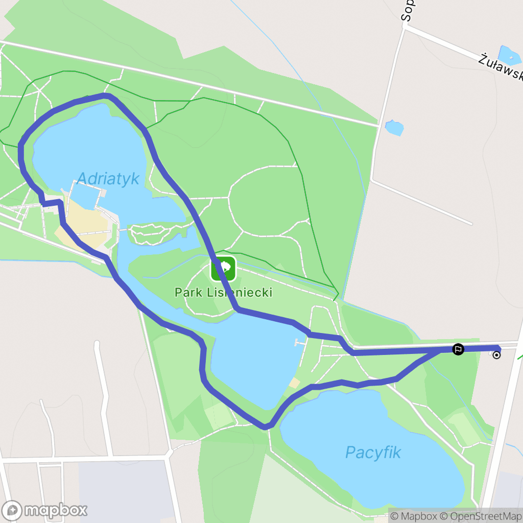 Częstochowa: mapa trasy - Poland