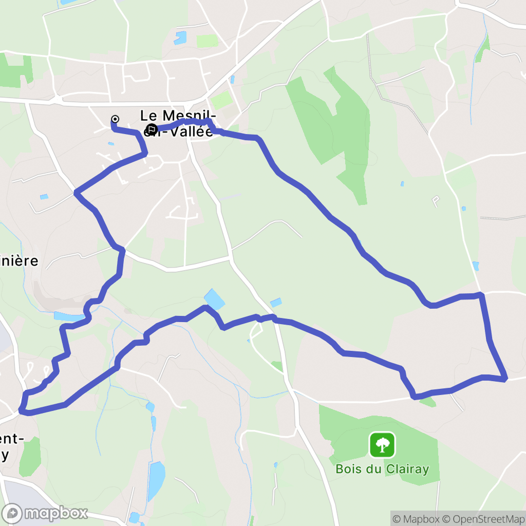 Mauges-sur-Loire : carte du parcours de randonnée - France
