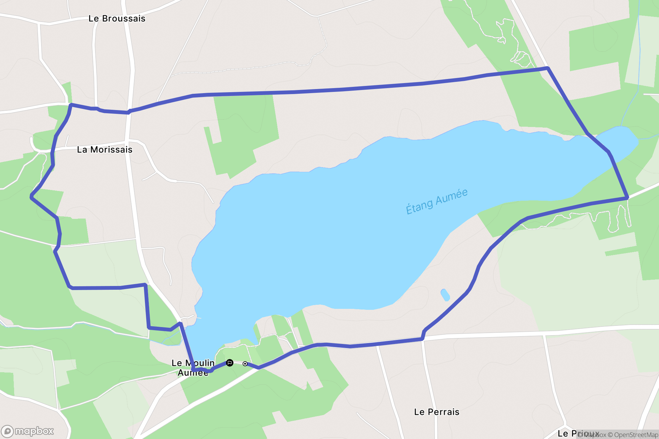 Fégréac : carte du parcours de randonnée - France