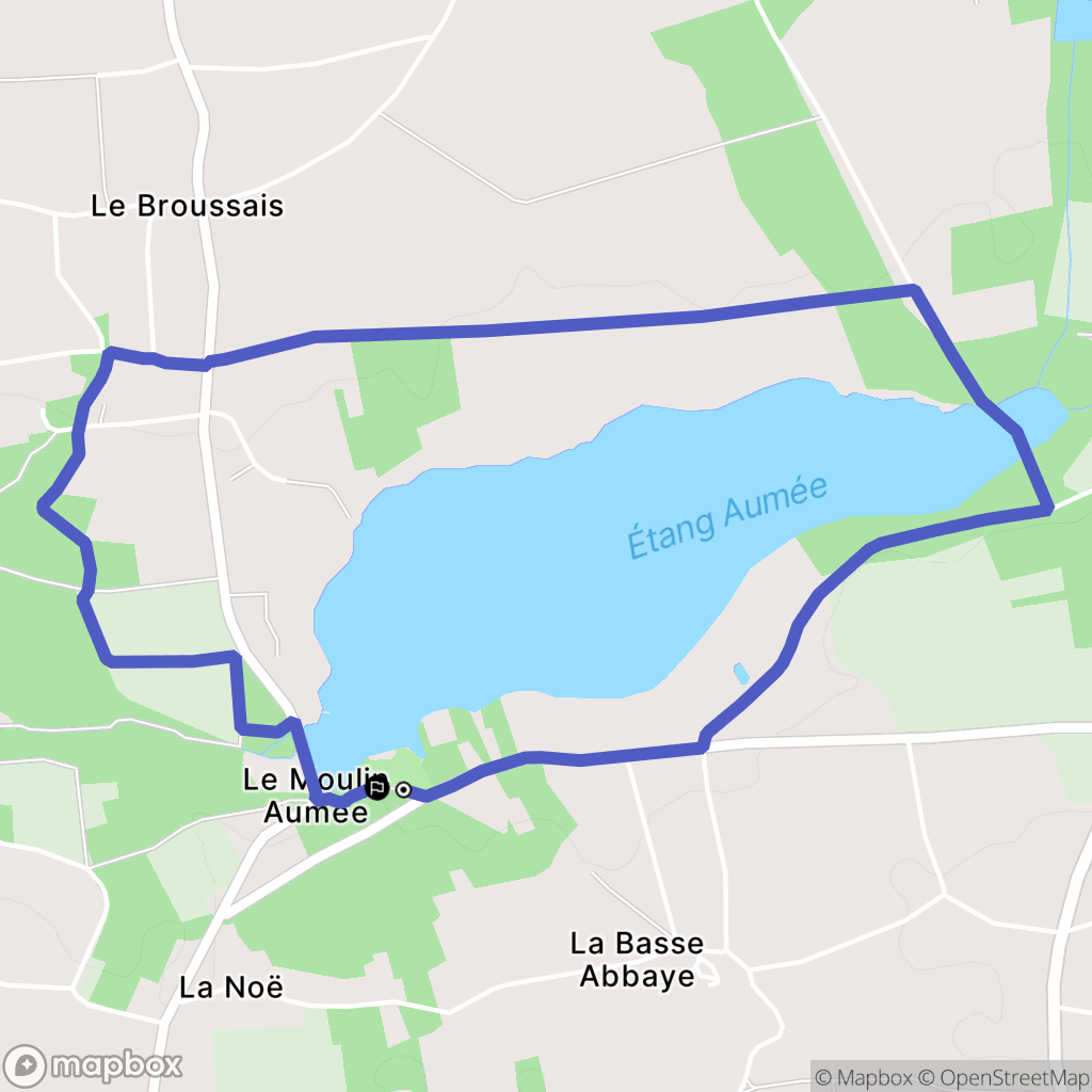 Fégréac : carte du parcours de randonnée - France
