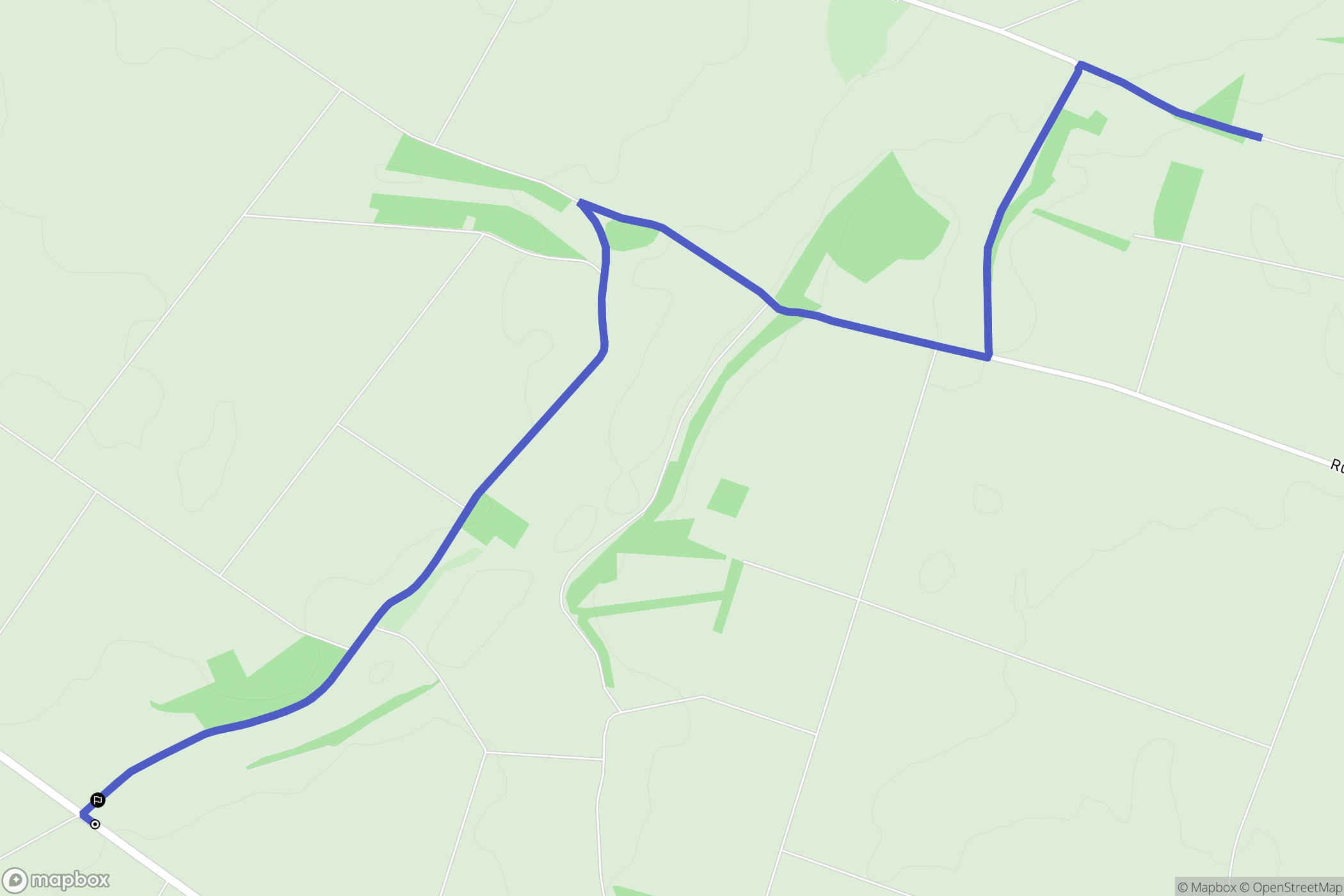 Ramoulu : carte du parcours de randonnée - France