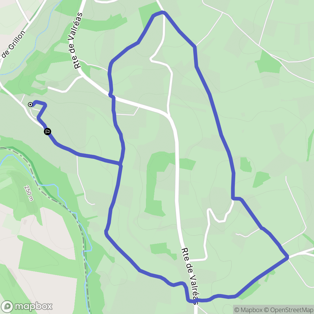 Taulignan : carte du parcours de randonnée - France