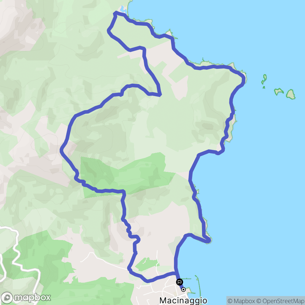 Rogliano : carte du parcours de randonnée - France