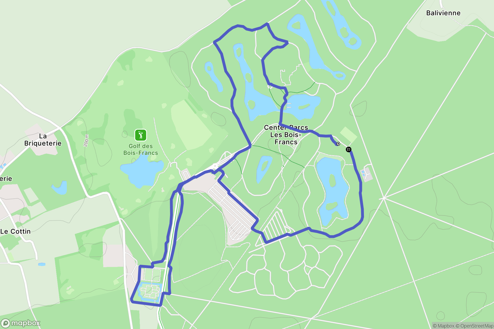 Pullay : carte du parcours de randonnée - France