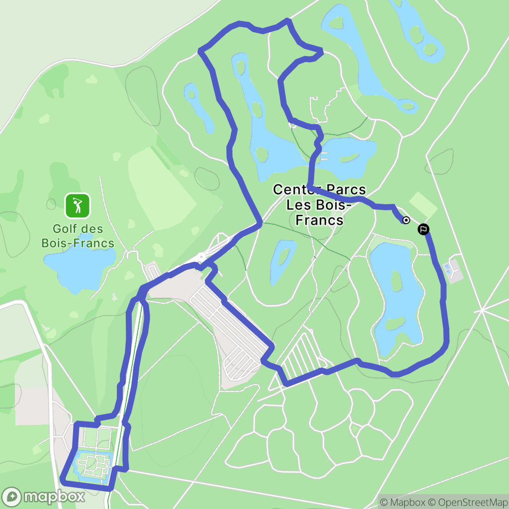 Pullay : carte du parcours de randonnée - France