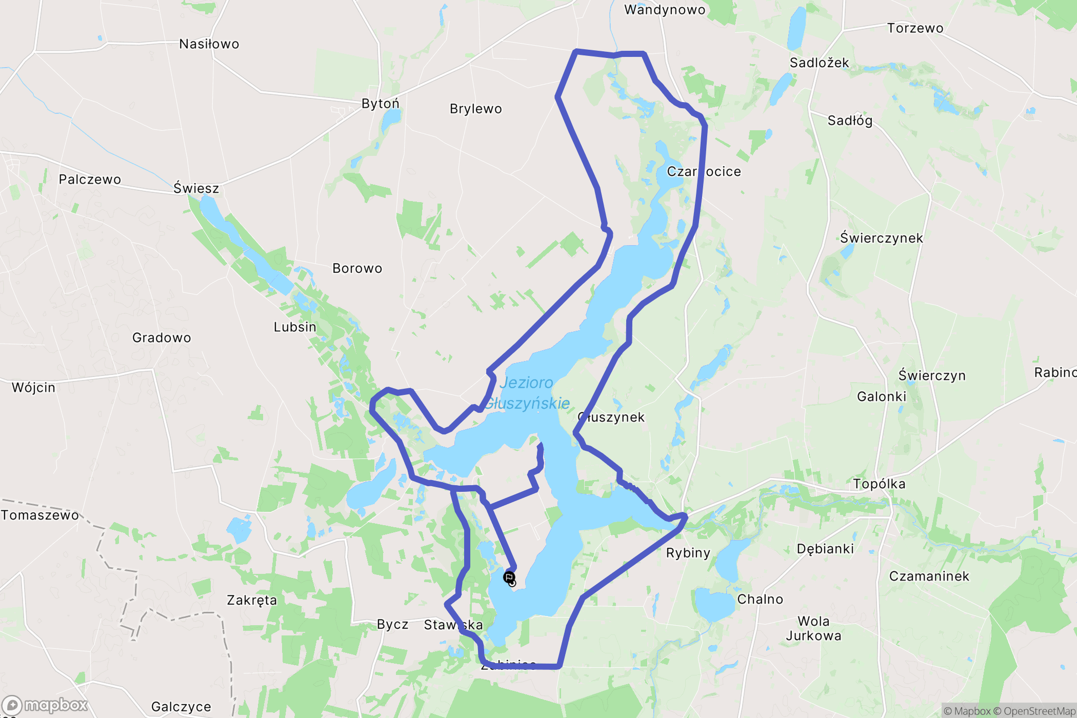 Wincentowo: mapa trasy - Poland