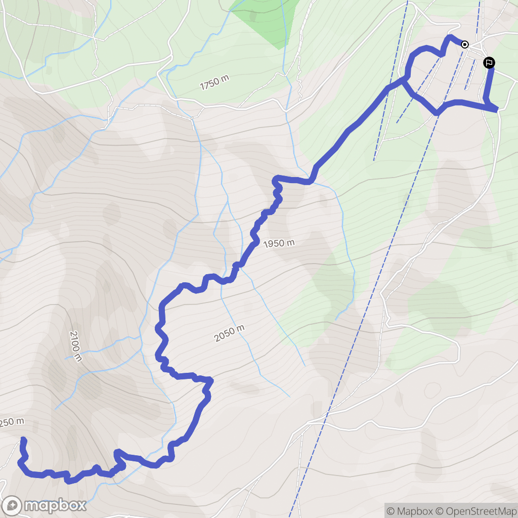 Les Avanchers-Valmorel : carte du parcours de randonnée - France