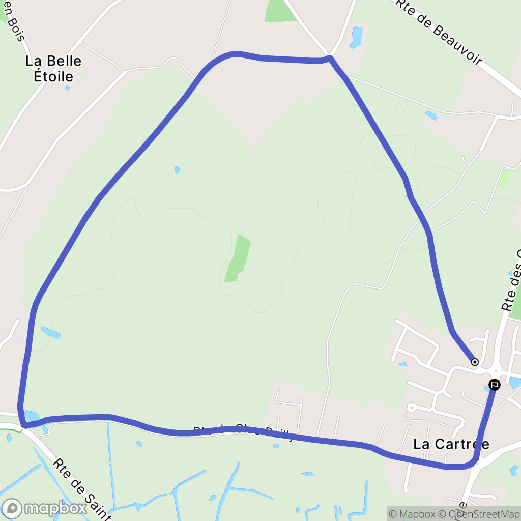 Sallertaine : carte du parcours de randonnée - France