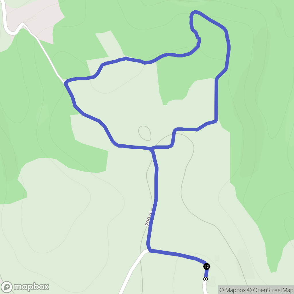 Saint-Gauzens : carte du parcours de randonnée - France