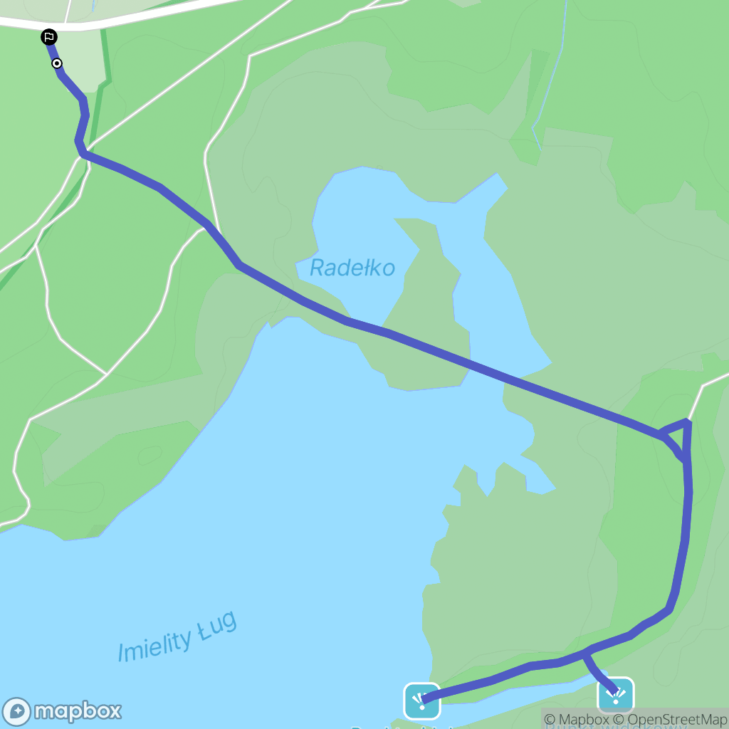 Biedaczów: mapa trasy - Poland