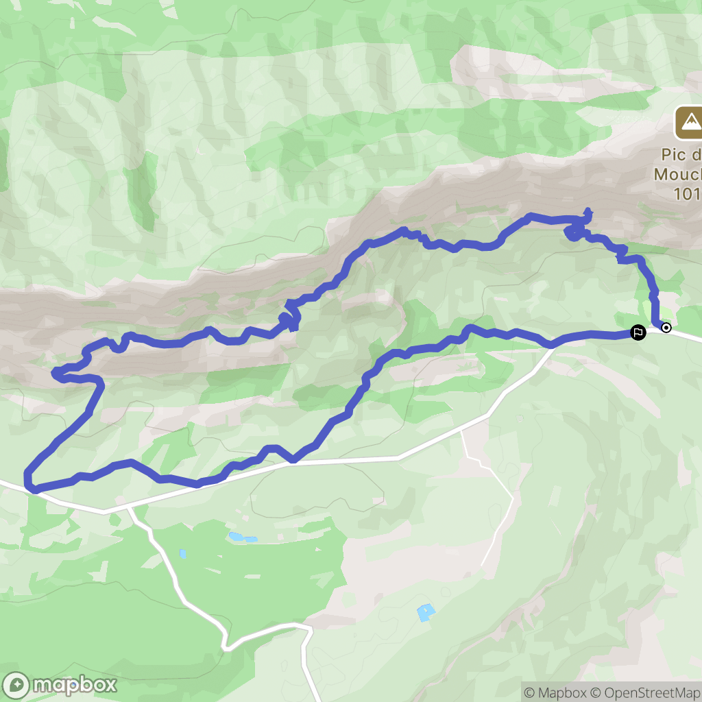 Puyloubier : carte du parcours de randonnée - France