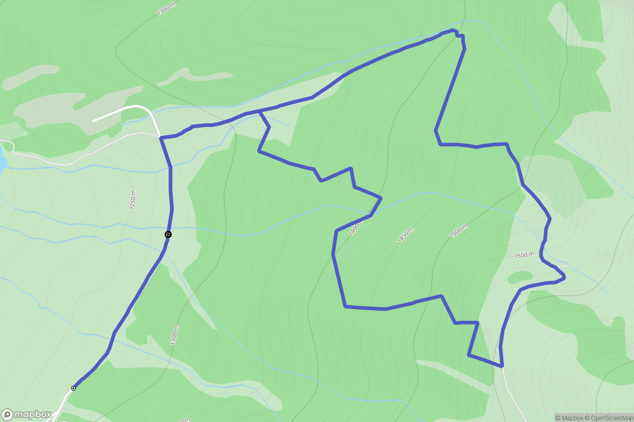 Arrens-Marsous : carte du parcours de randonnée - France