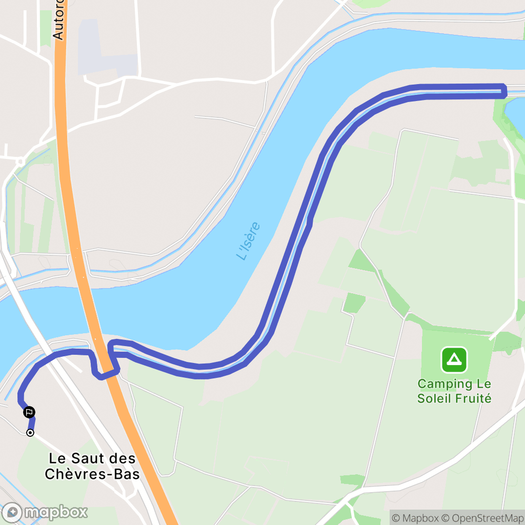 Châteauneuf-sur-Isère : carte du parcours de randonnée - France