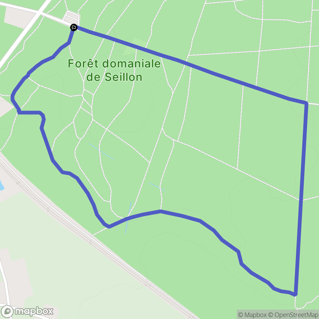 Péronnas : carte du parcours de randonnée - France