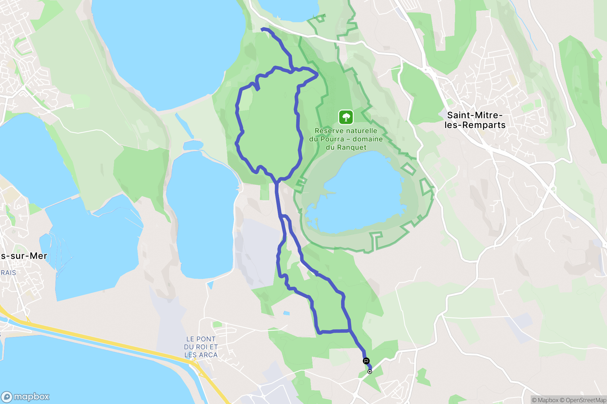 Port-de-Bouc : carte du parcours de randonnée - France