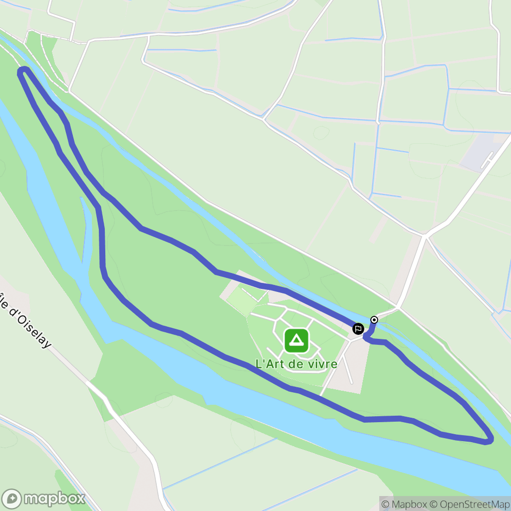 Châteauneuf-du-Pape : carte du parcours de randonnée - France