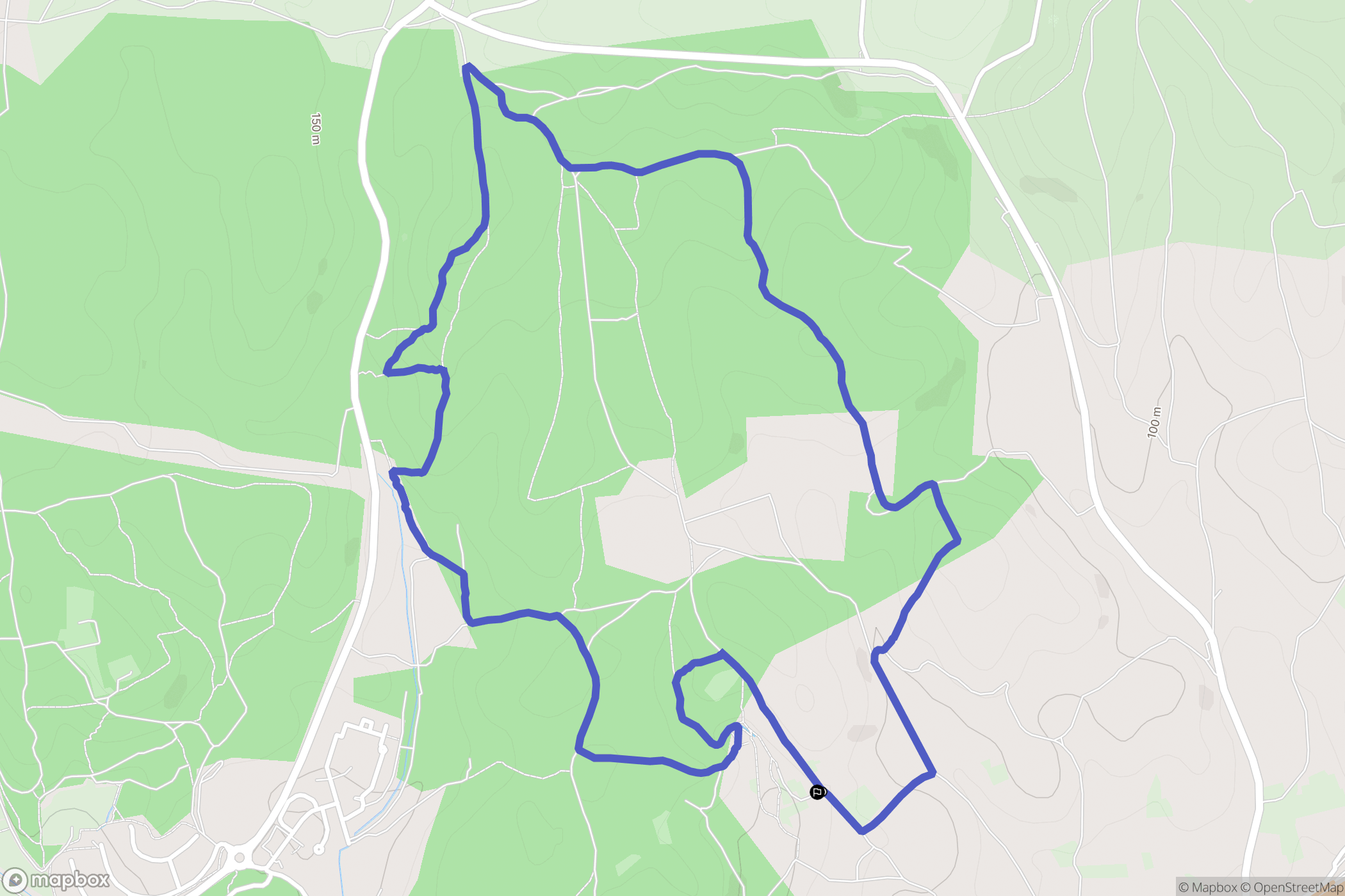 Marguerittes : carte du parcours de randonnée - France