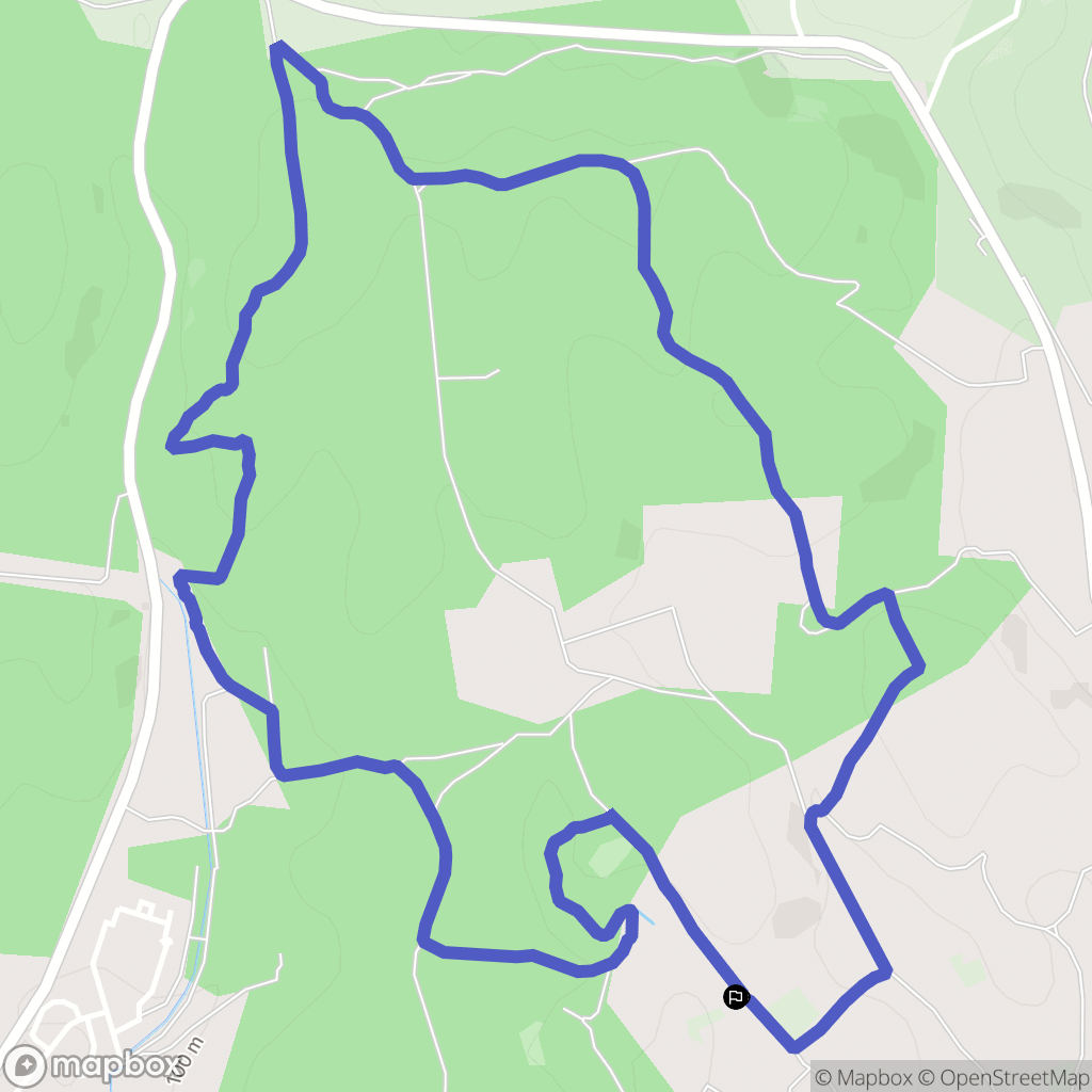 Marguerittes : carte du parcours de randonnée - France