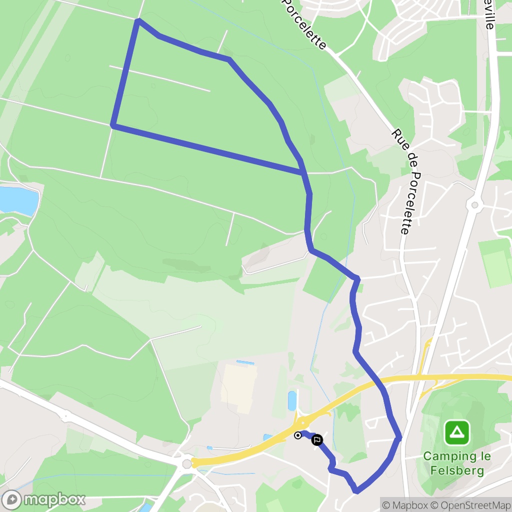 Saint-Avold : carte du parcours de randonnée - France