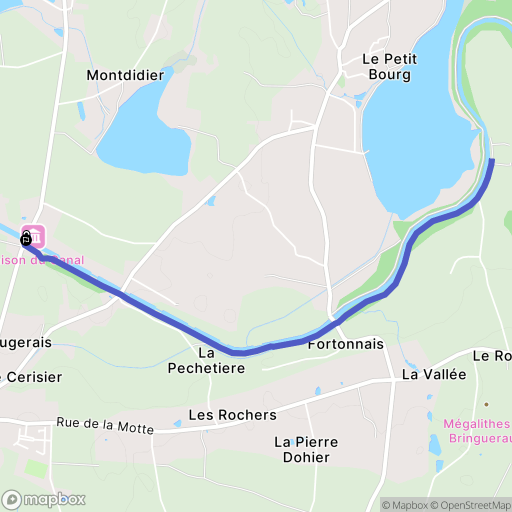 Hédé-Bazouges : carte du parcours de randonnée - France