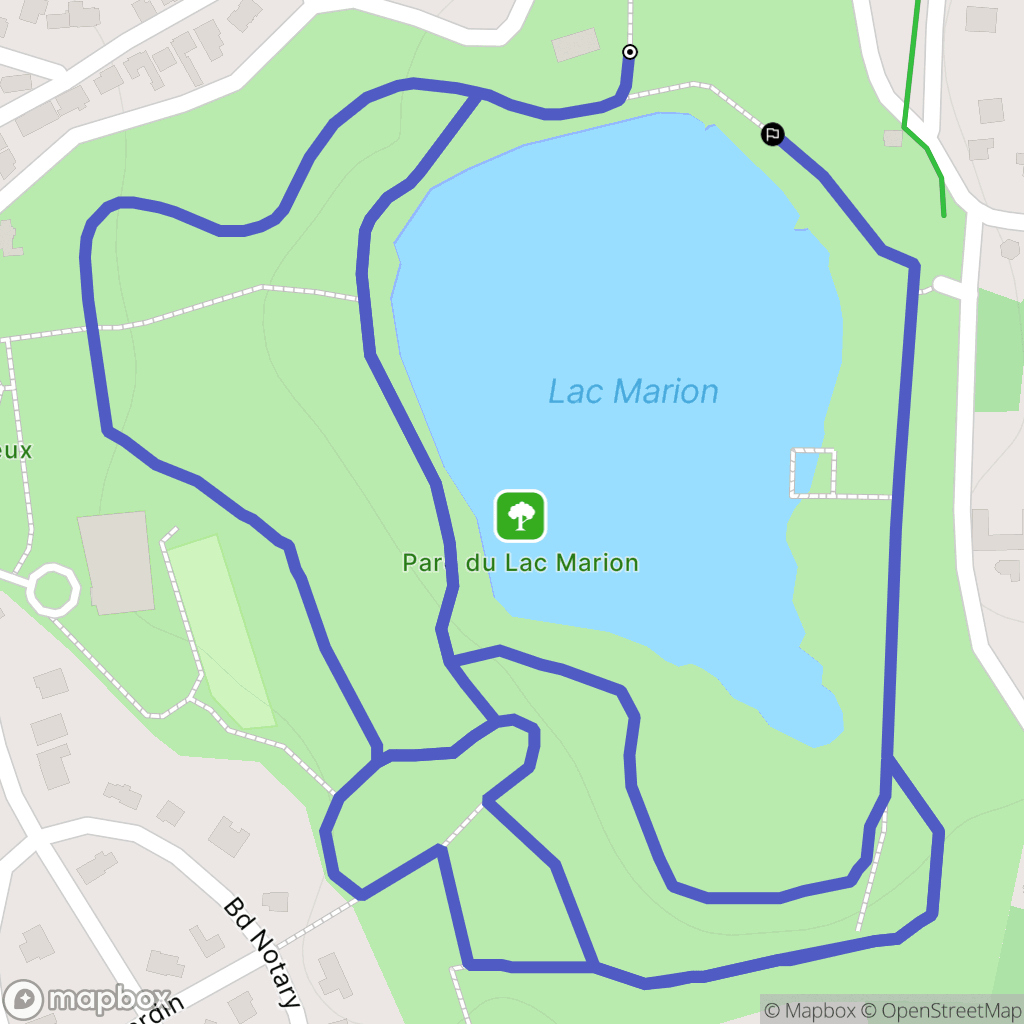 Biarritz : carte du parcours de randonnée - France