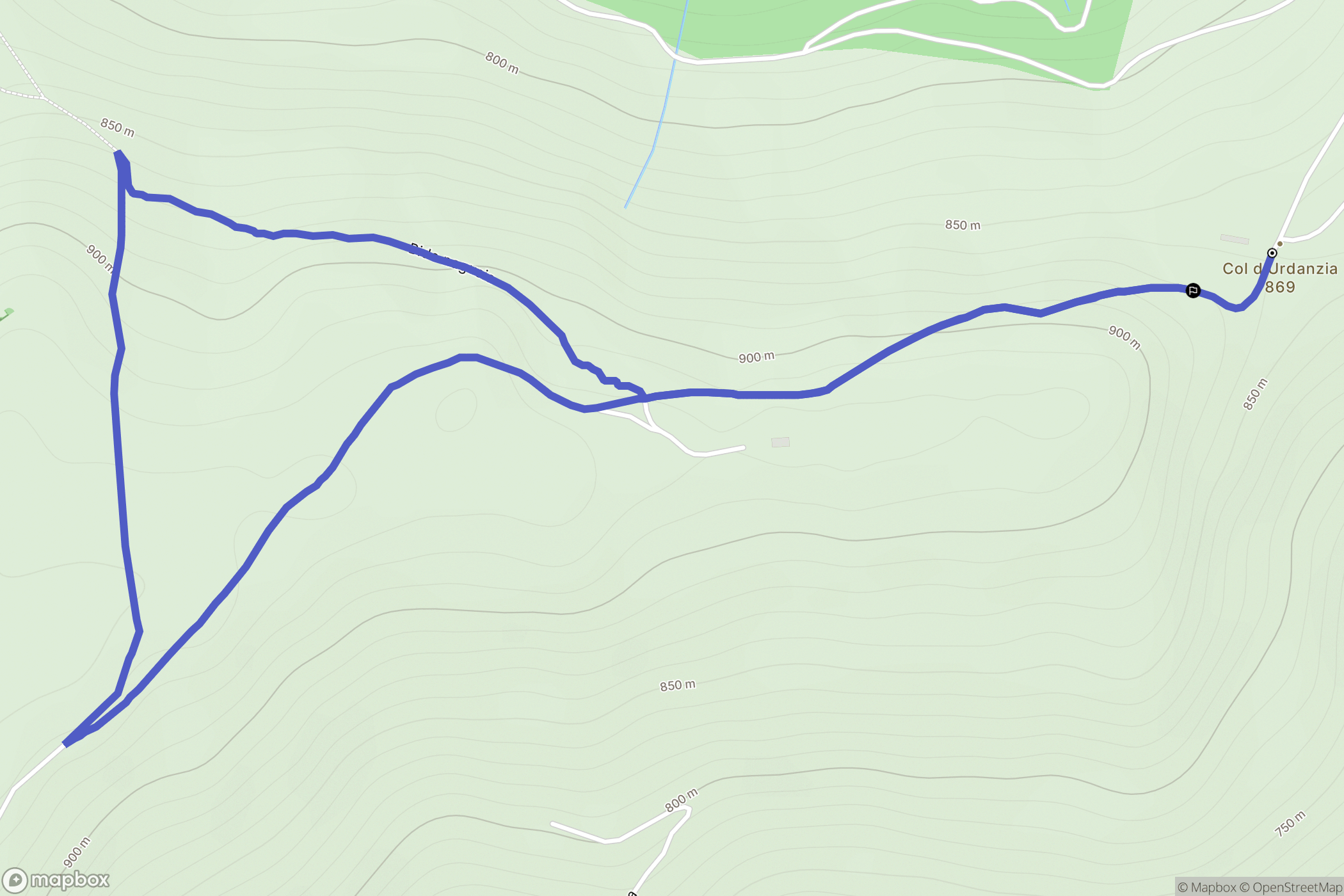 Anhaux : carte du parcours de randonnée - France