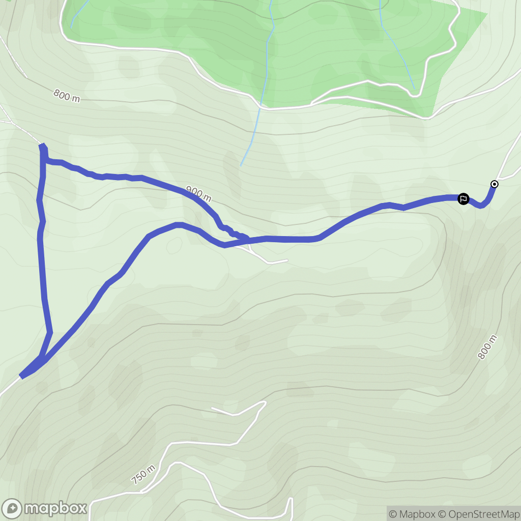 Anhaux : carte du parcours de randonnée - France
