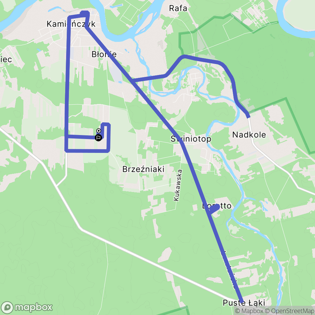 Kamieńczyk: mapa trasy - Poland