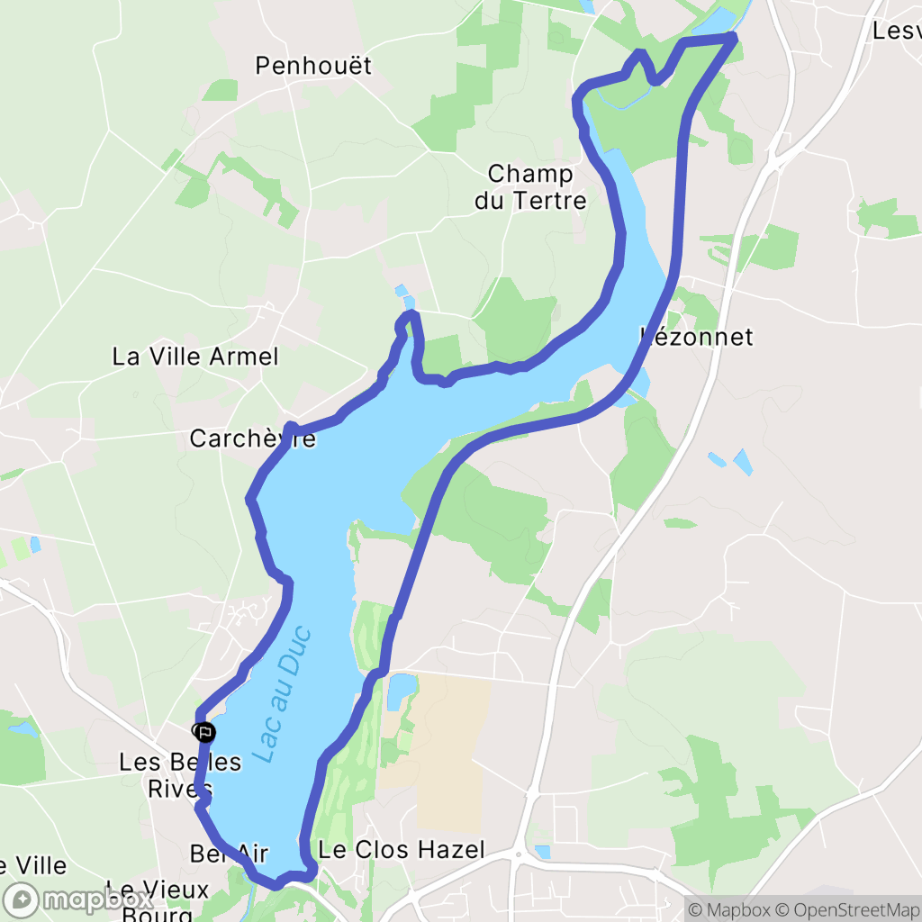 Taupont : carte du parcours de randonnée - France