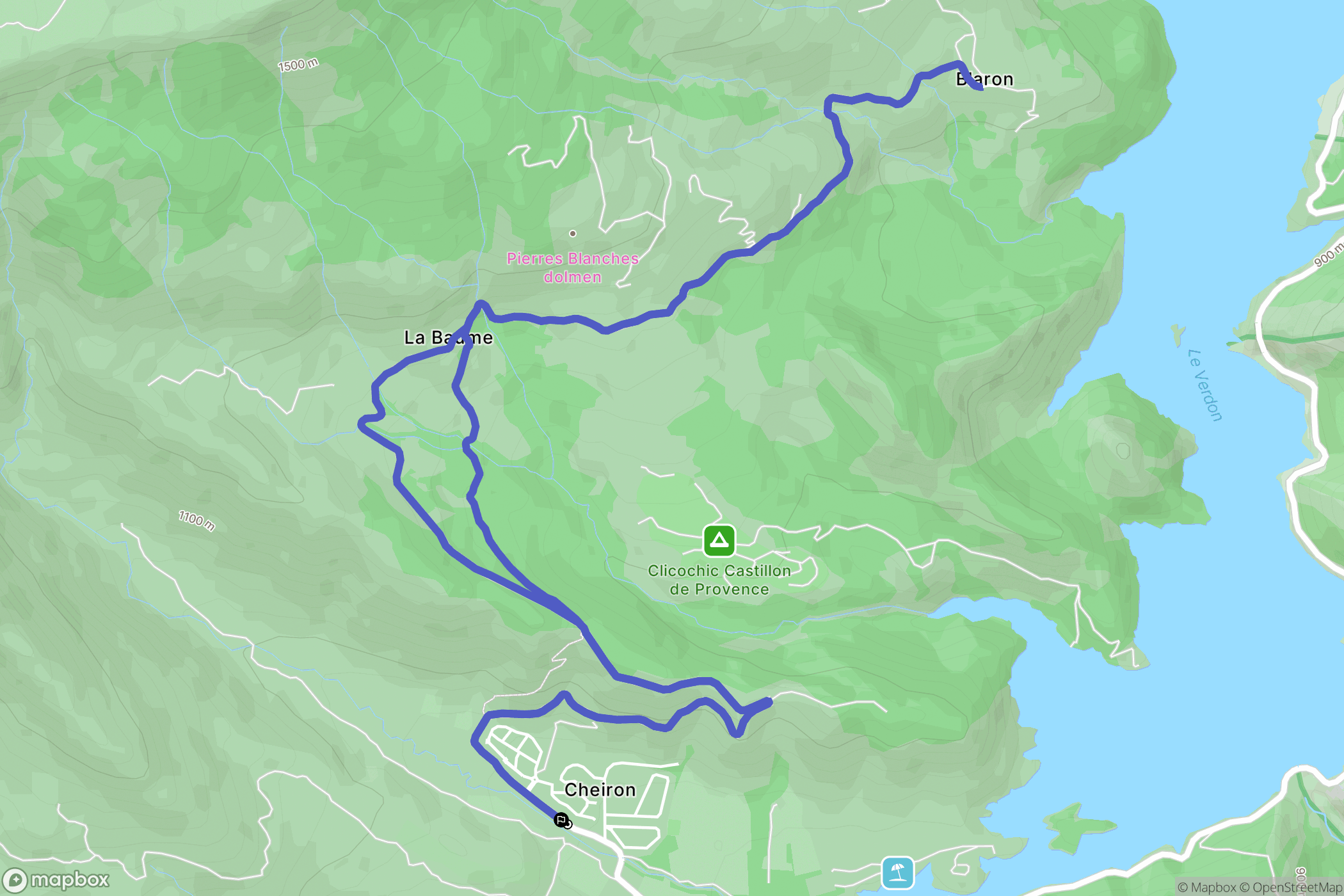 Castellane: routekaart voor buitenactiviteiten - France
