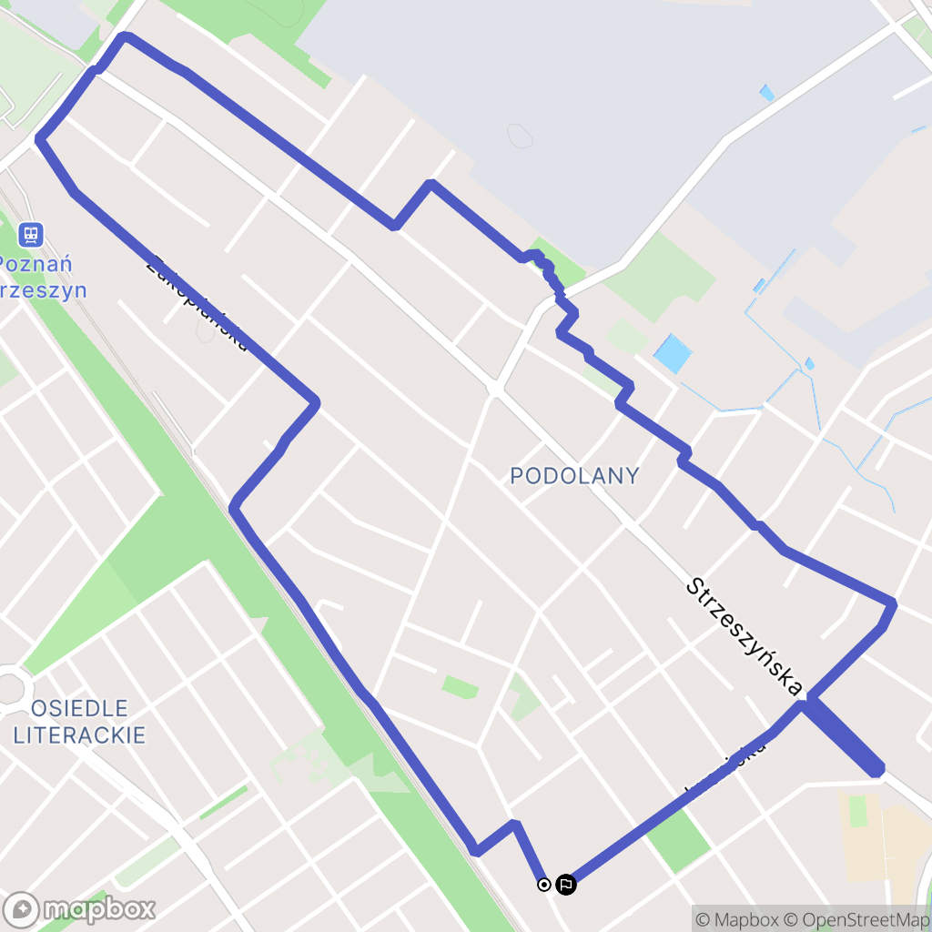 Poznań: mapa trasy - Poland
