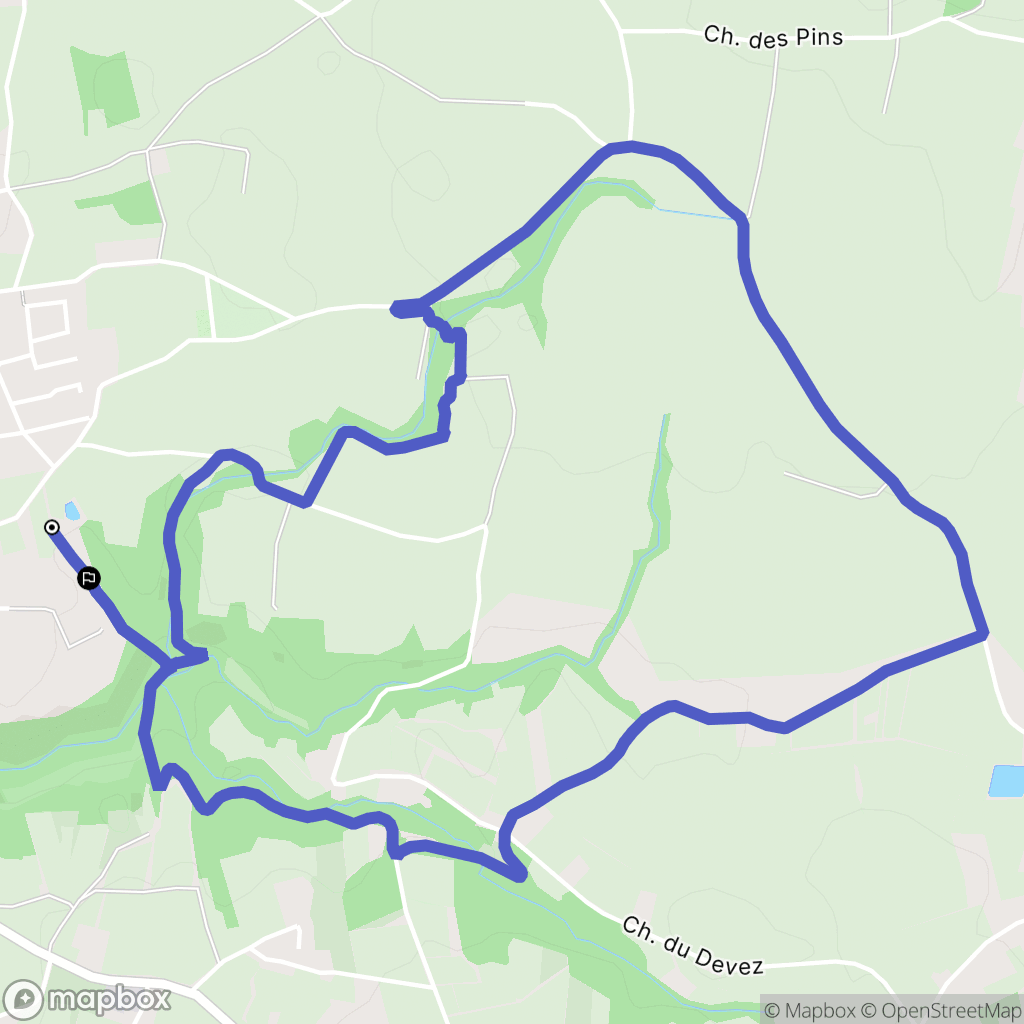 Chasse-sur-Rhône : carte du parcours de randonnée - France