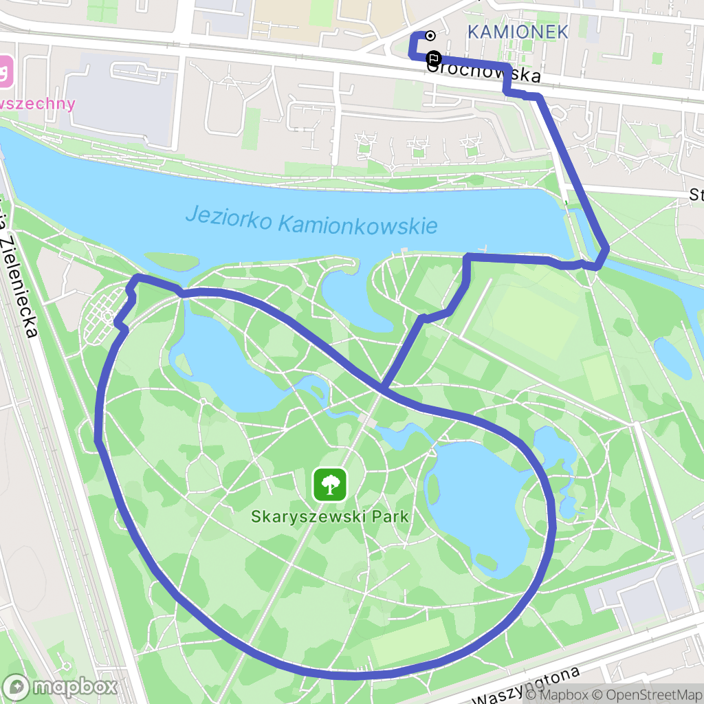 Warszawa: mapa trasy - Poland