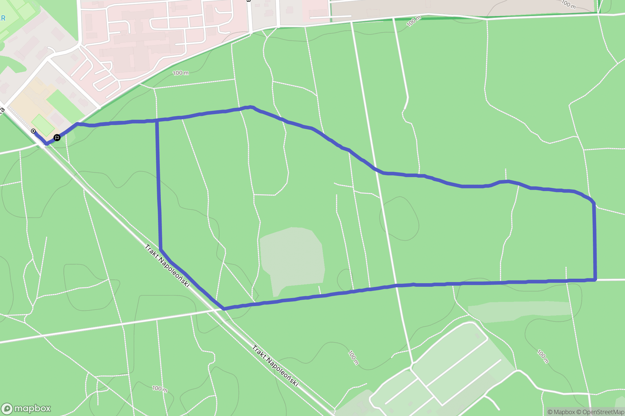 Warszawa: mapa trasy - Poland
