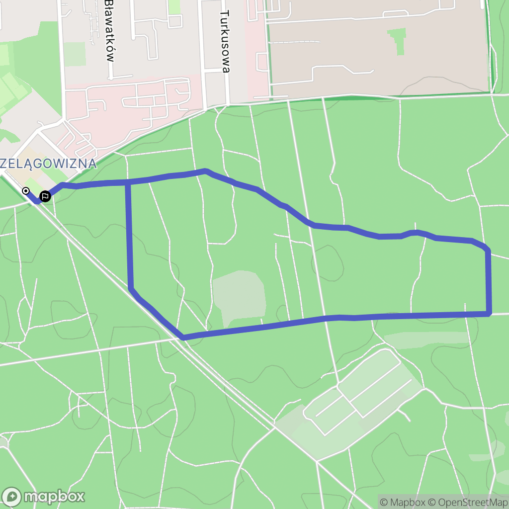 Warszawa: mapa trasy - Poland