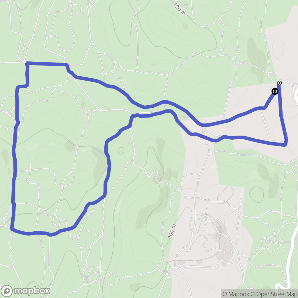 Aramon : carte du parcours de randonnée - France