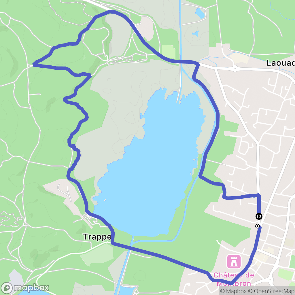 Biscarrosse : carte du parcours de randonnée - France