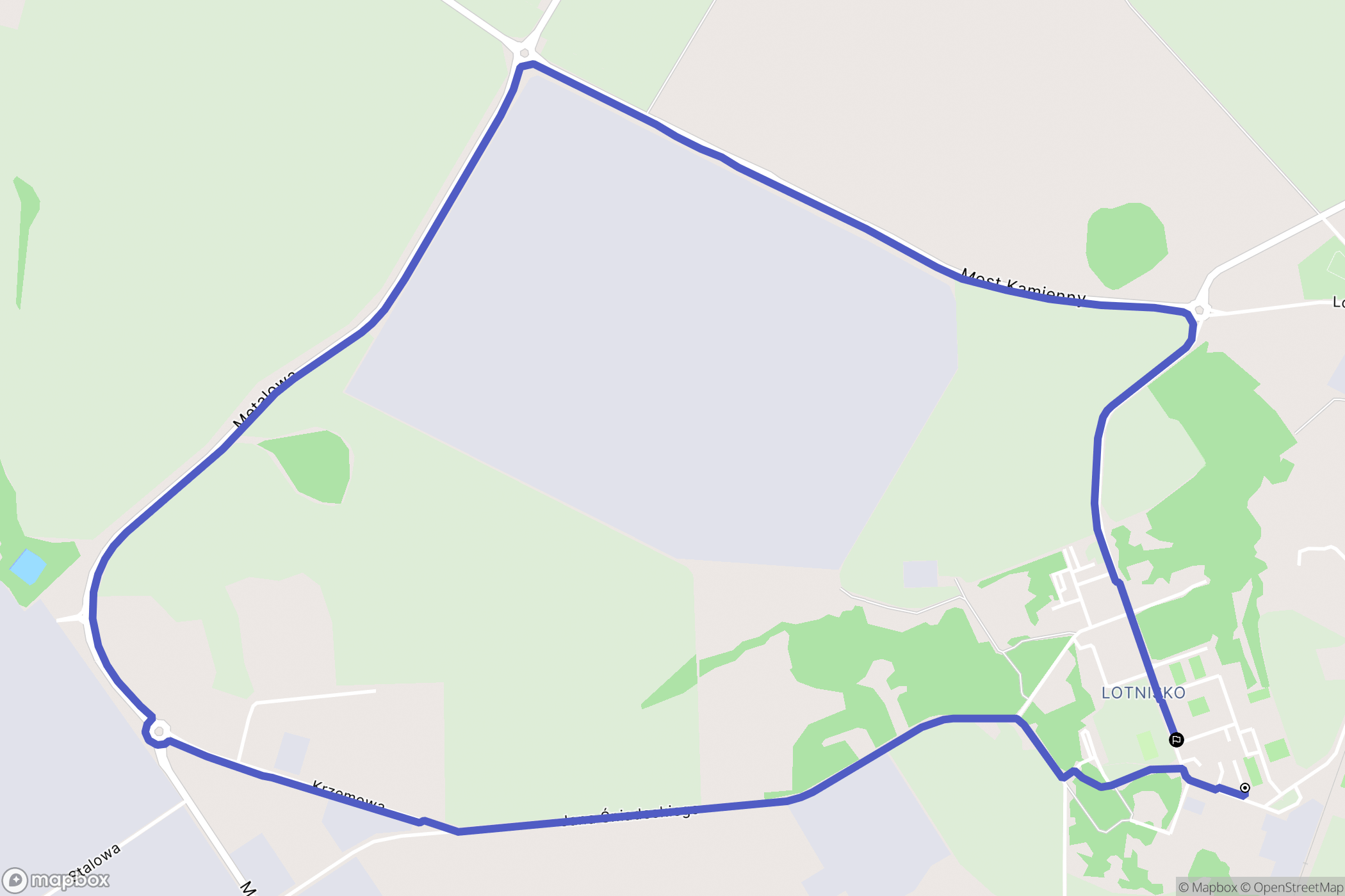 Stargard: mapa trasy - Poland