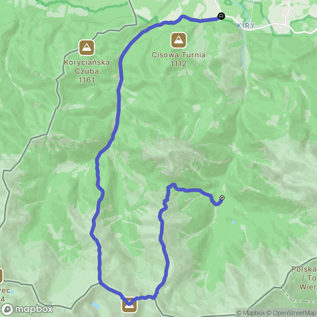 Zakopane: mapa trasy - Poland