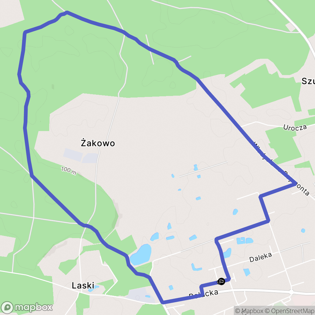 Szubin: mapa trasy - Poland