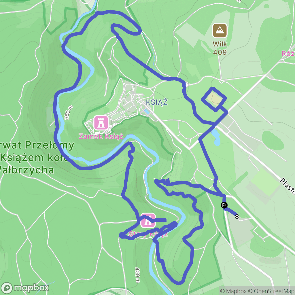 Wałbrzych: mapa trasy - Poland