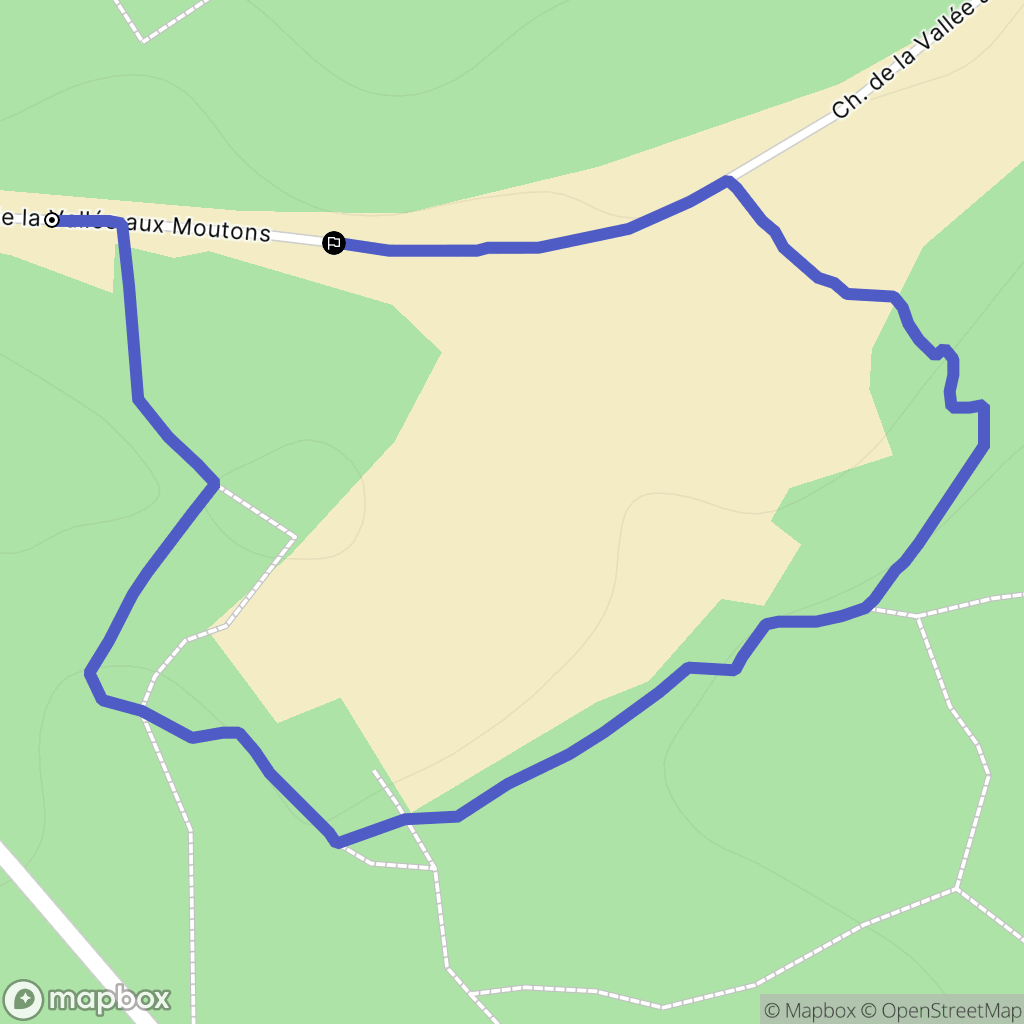 Nemours : carte du parcours de randonnée - France